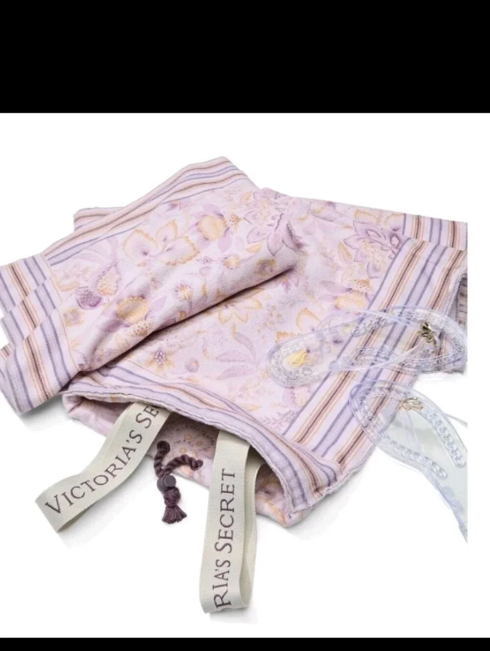 NEW VICTORIA’s SECRET VS Packable Blanket Towel Backpack Pink Floral 2 In 1